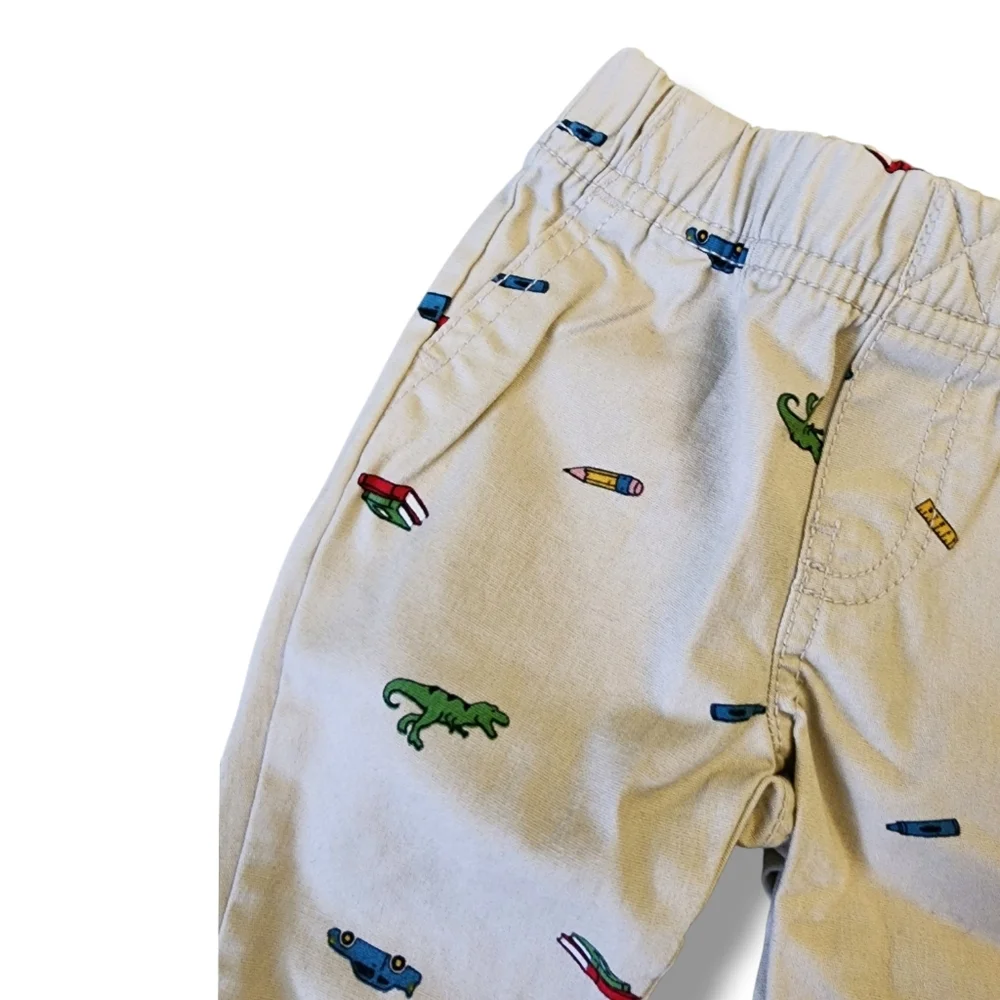 Carter's Baby Boy's Twill Back To School Print Pants